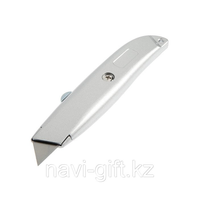 Нож универсальный ТУНДРА, металлический корпус, трапециевидное лезвие, 19 мм - фото 1 - id-p111031247