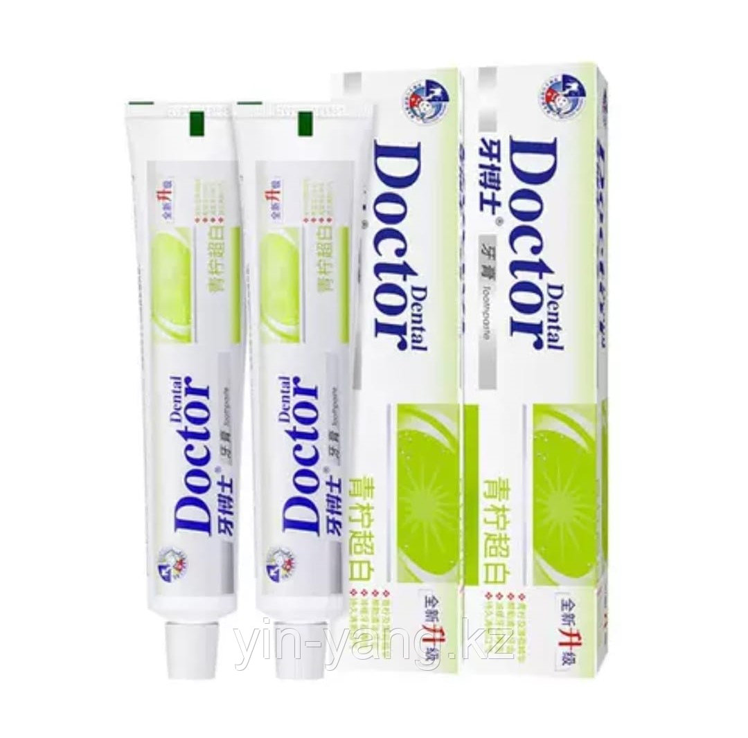 Отбеливающая зубная паста Doktor Dental со вкусом лайма, 105 г - фото 4 - id-p111031245