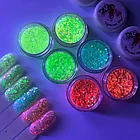 Шестигранники микс "Крылья феи" 2г, флуоресцентные (1740-1745, 1755-1760) ZOO, фото 2