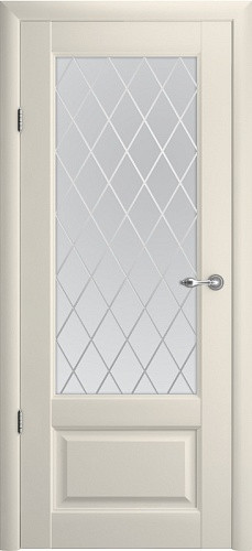 Межкомнатная дверь Albero Эрмитаж-1 Полотно остекленное (ПО), Ваниль, 2000мм×600мм - фото 1 - id-p111034724
