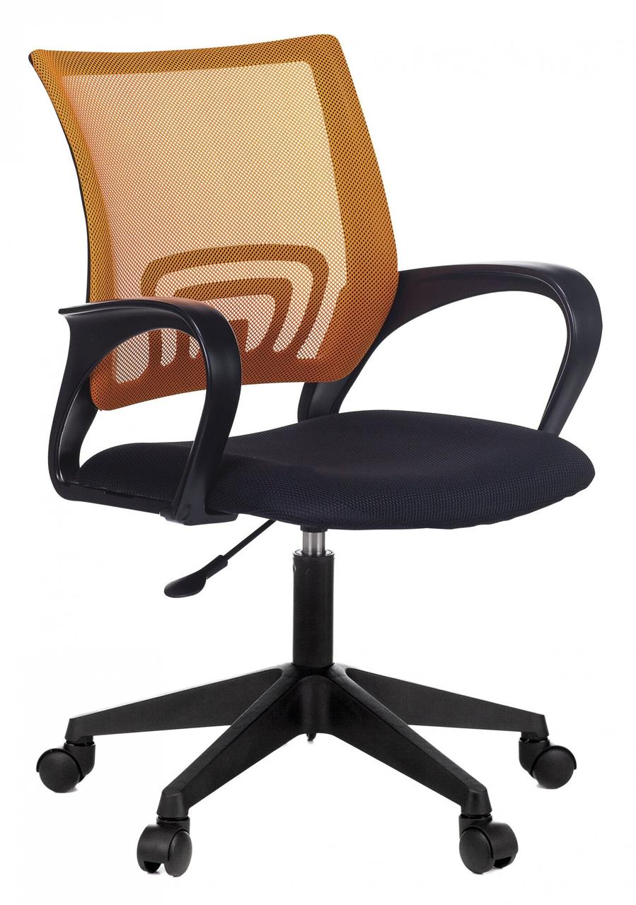 Кресло рабочее Бюрократ оранжевый\черный