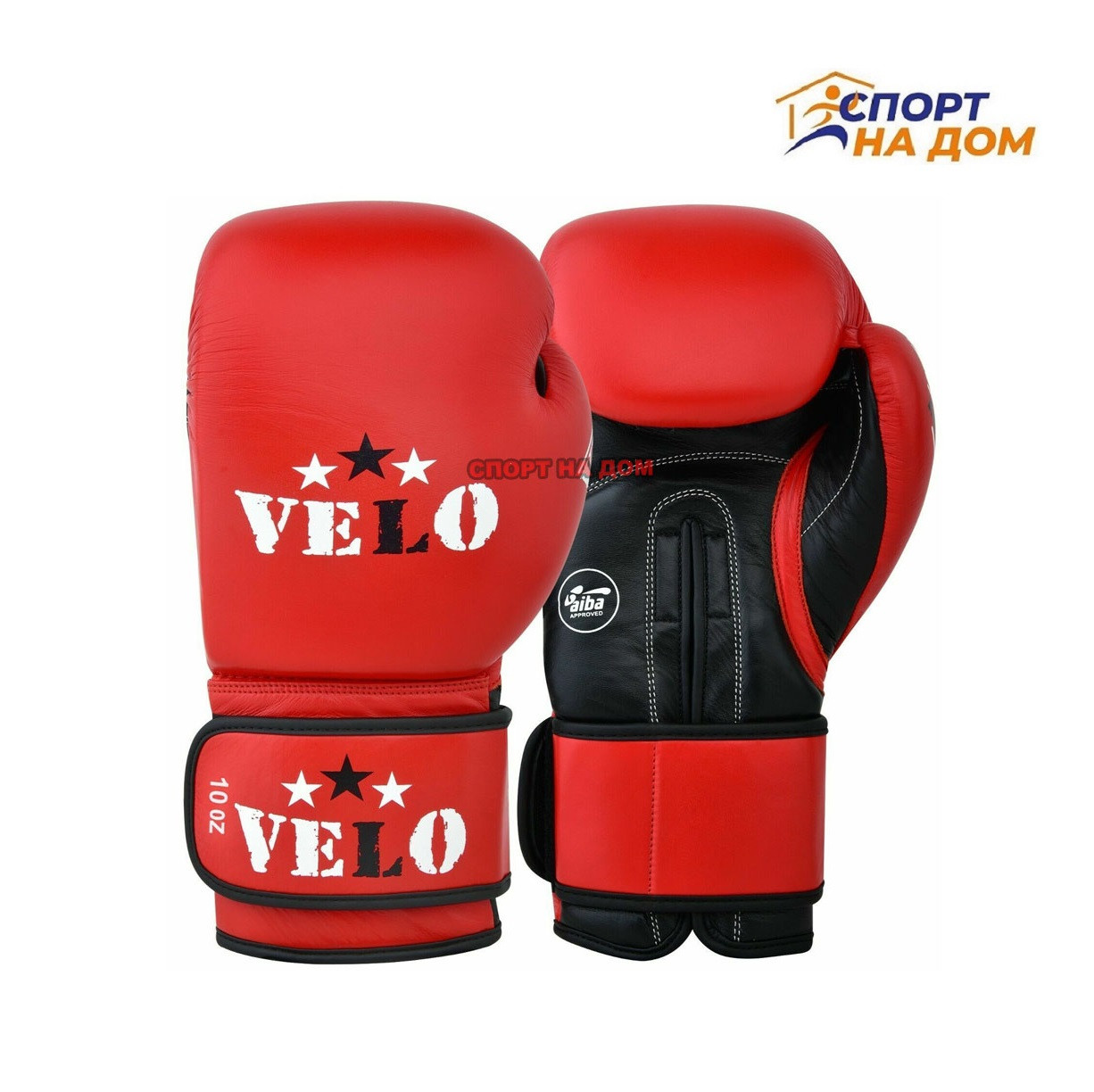 Боксерские перчатки 10 oz Velo AIBA (Red) - фото 1 - id-p111034983