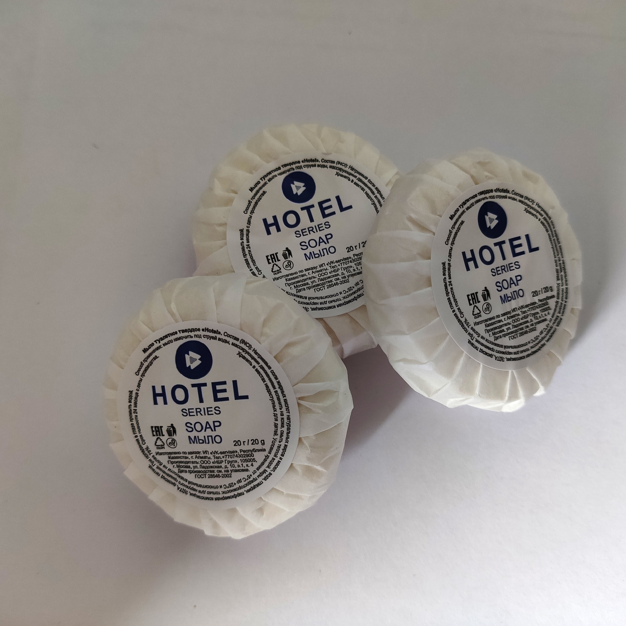 Мыло одноразовое "Hotel series ",круглое 20г - фото 3 - id-p111039095