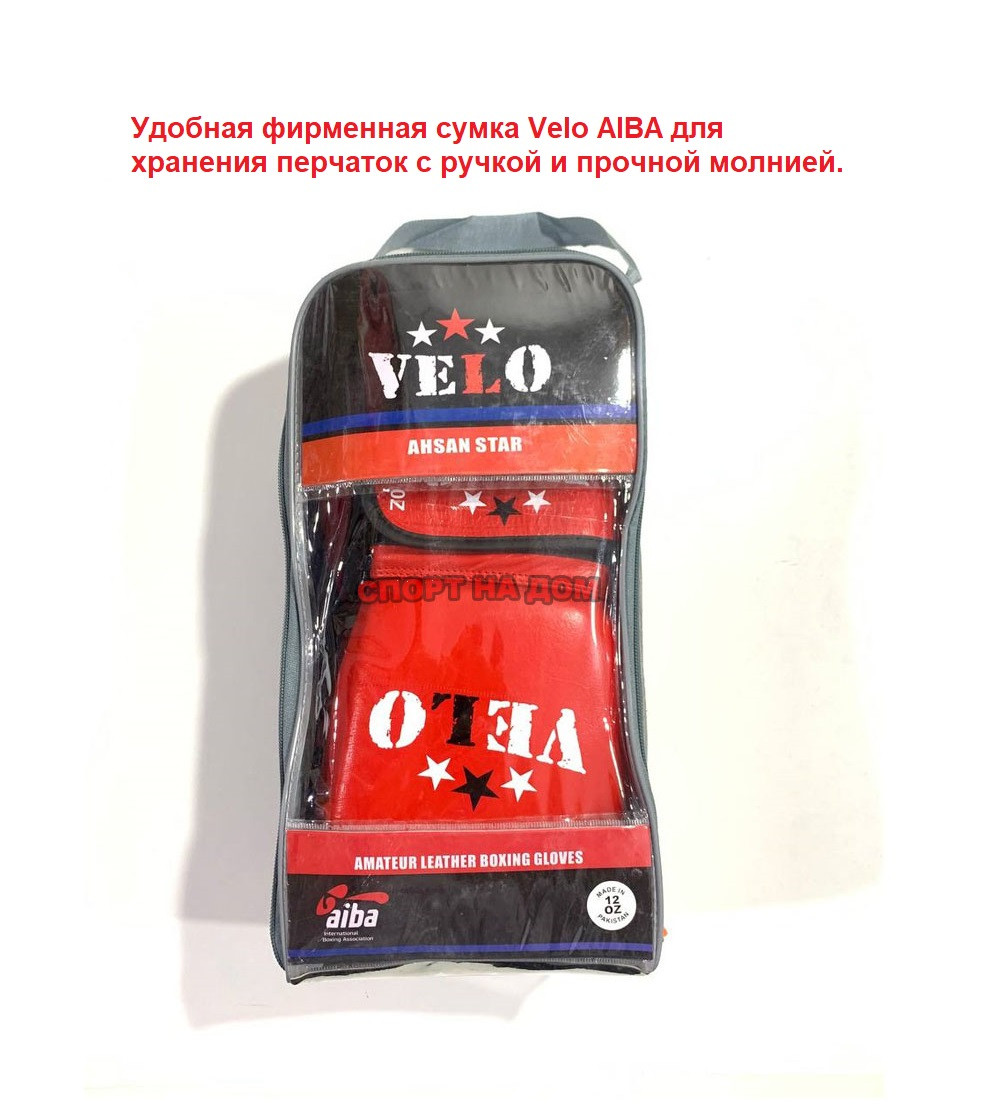 Боксерские перчатки 10 oz Velo AIBA (Red) - фото 6 - id-p111034983
