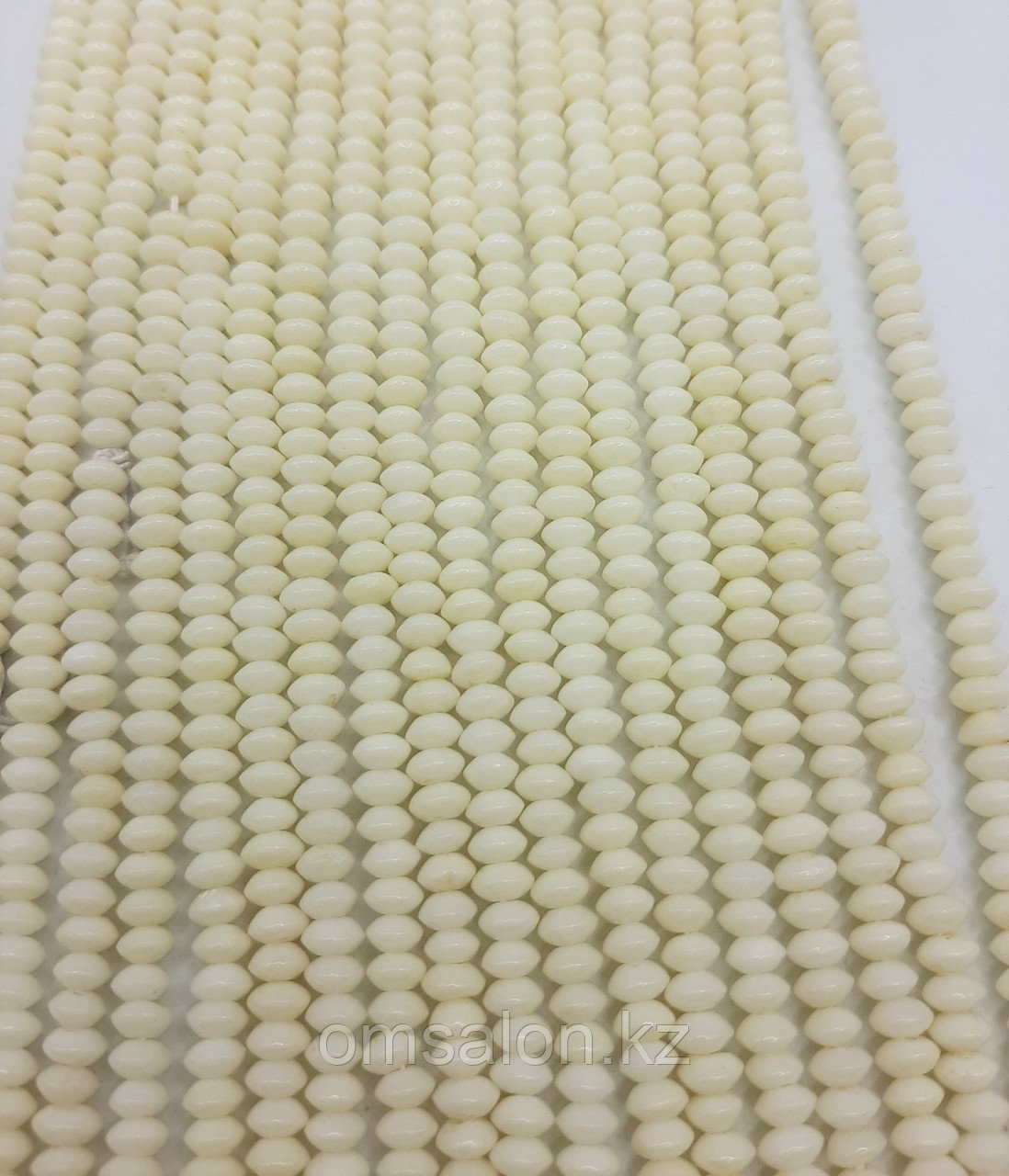 Коралл белый, рондели, 5×3мм