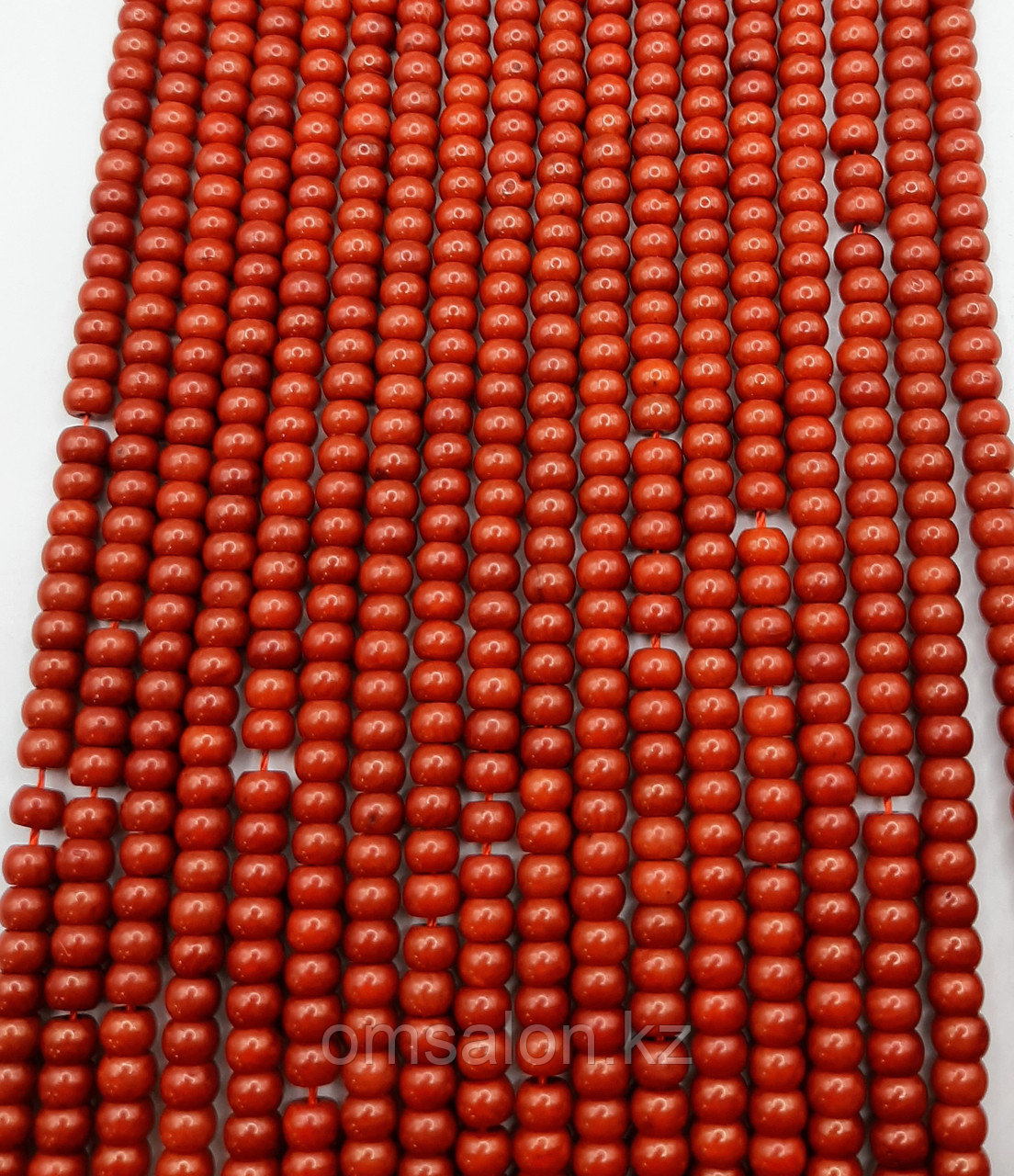 Коралл красный, рондели, 5×3мм