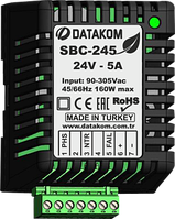 Зарядное устройство Datakom SBC-245 (24В, 5А, 100-240В, на дин-рейку)