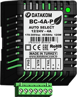 Зарядное устройство Datakom BC-4A-P (12В/24В, 4А, 220-240В, на дин-рейку)