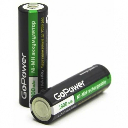 GoPower HR6 AA BL2 NI-MH 1800mAh батарейка (00-00015317) - фото 1 - id-p111045748