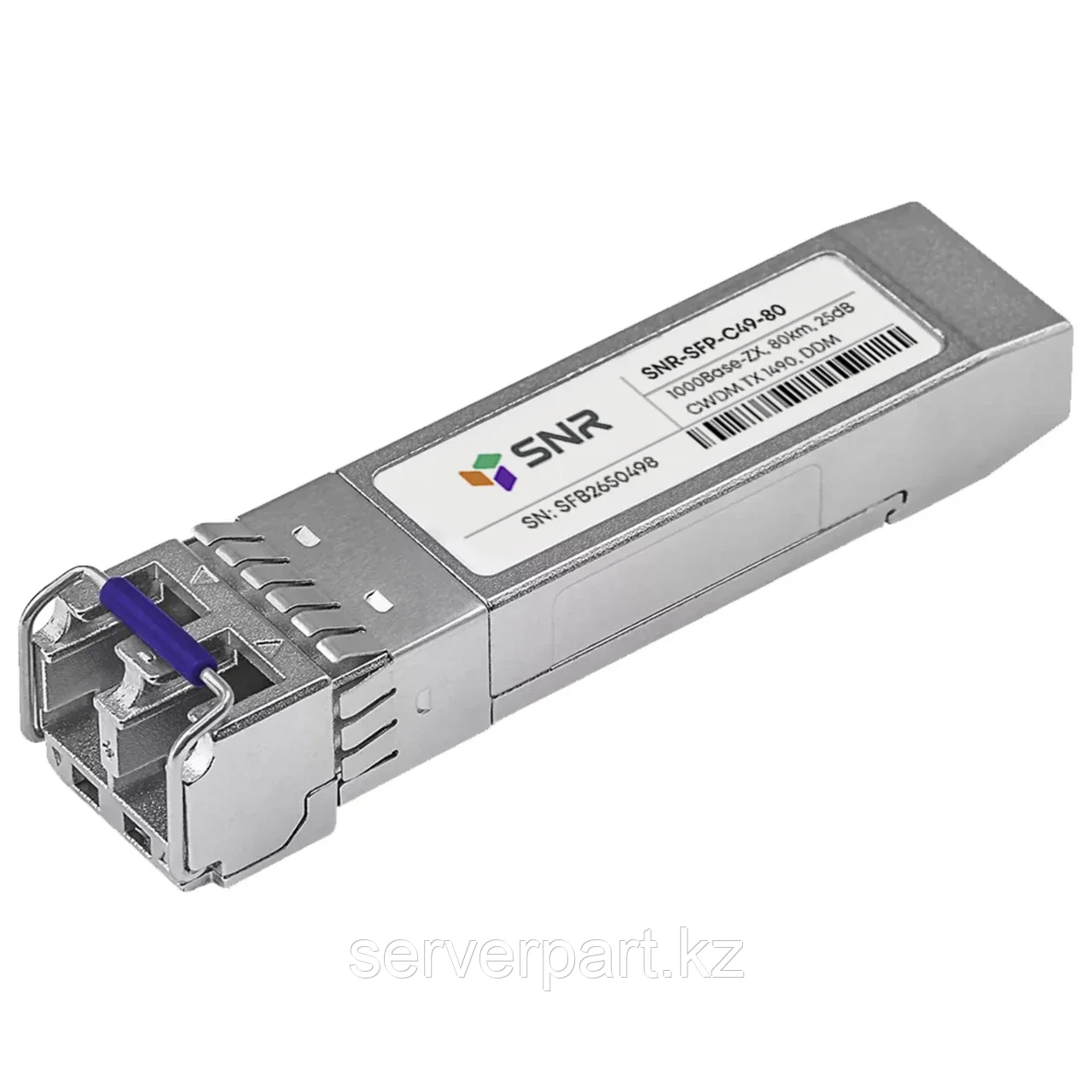 Модуль SFP CWDM оптический, дальность до 80км (25dB), 1490нм (SNR-SFP-C49-80)