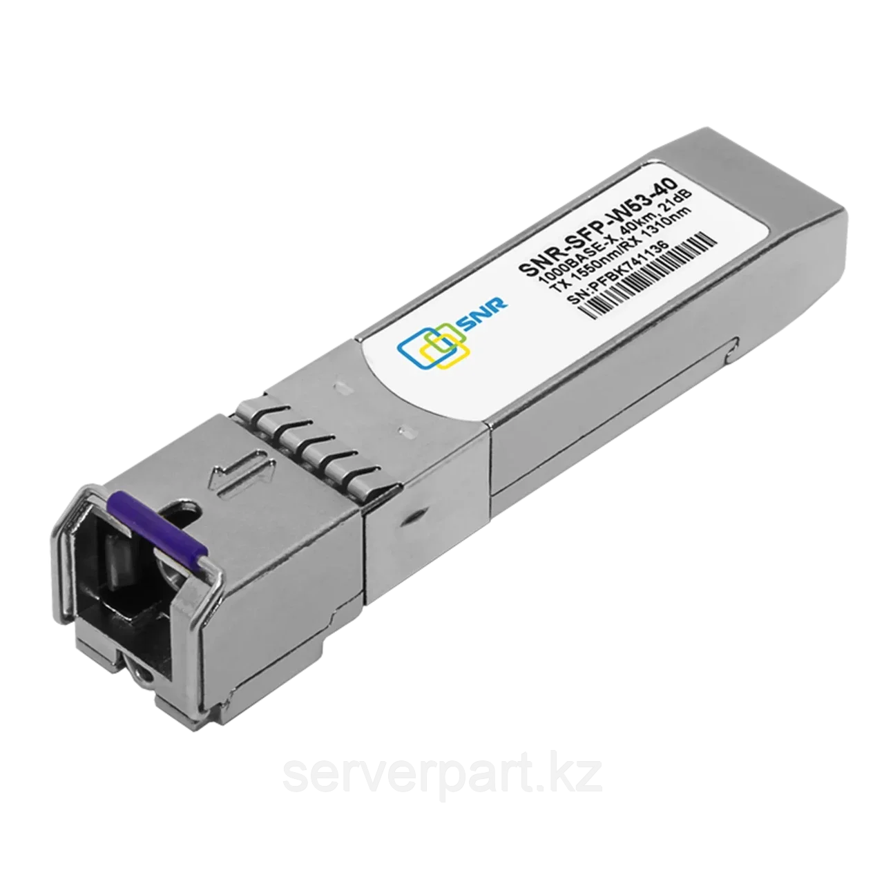 Модуль SFP WDM, дальность до 40км (21dB), 1550нм (SNR-SFP-W53-40)