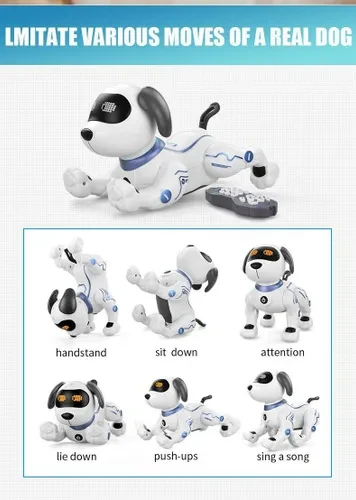 Робот Собака , игрушка для мальчика для девочек интерактивная программируемая на пульте управления - фото 2 - id-p111048013
