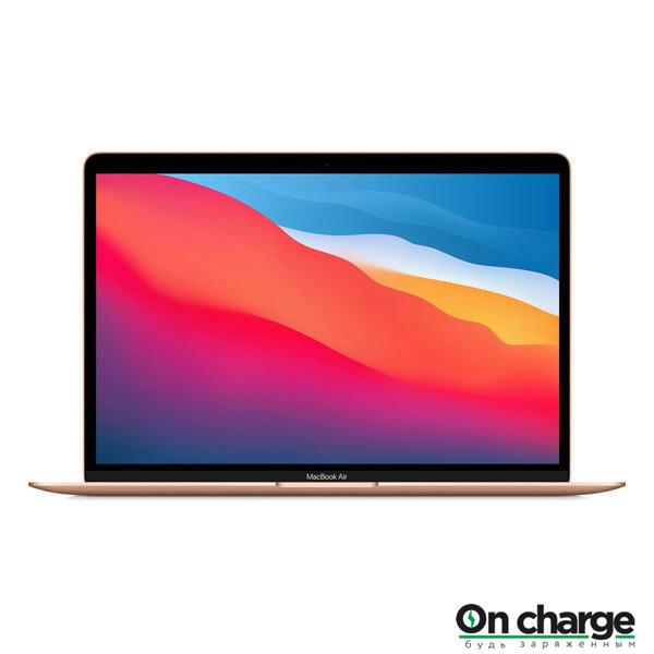 MacBook Air 13" (M1, 2020) 8 ГБ, 256 ГБ SSD, Apple graphics 7-core, золотой (MGND3) - фото 1 - id-p111048748