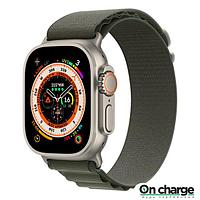 Apple Watch Ultra GPS + Cellular, 49mm, Titanium Case Cellular, титановый/зеленый Alpine Loop