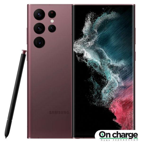 Смартфон Samsung Galaxy S22 Ultra 8 ГБ/128 ГБ (Burgundy / Бургунди) - фото 1 - id-p111048909
