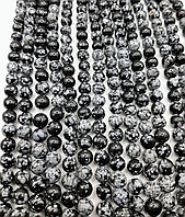 Обсидиан снежный, 10мм