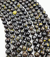 Обсидиан снежный цветочный, 10мм