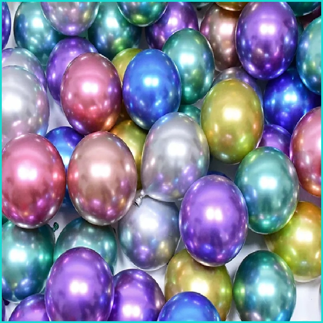 Набор воздушных шаров "Хром (Ассорти) (50 шт.) - фото 4 - id-p111051952