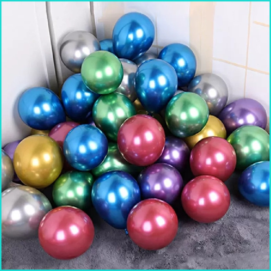 Набор воздушных шаров "Хром (Ассорти) (50 шт.) - фото 2 - id-p111051952
