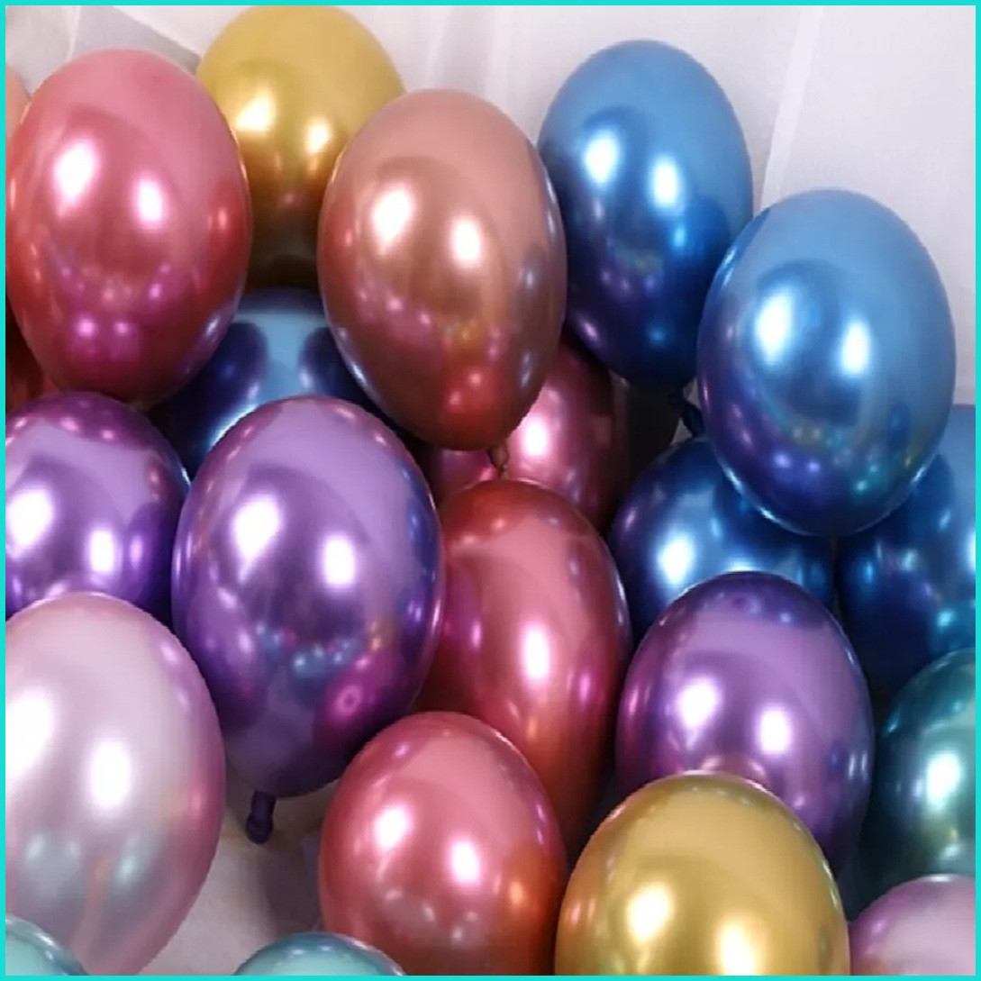 Набор воздушных шаров "Хром (Ассорти) (50 шт.) - фото 3 - id-p111051952