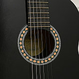 Акустическая гитара 6-ти струнная, менз. 650мм., струны металл, головка без пазов, фото 4