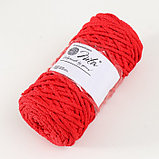 Шнур для вязания 100% полиэфир, ширина 5 мм 100м (красный), фото 3