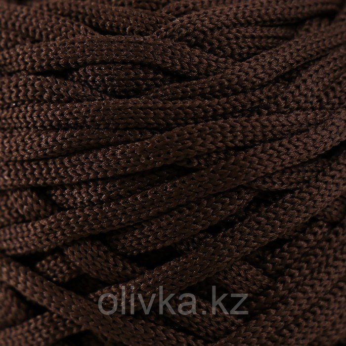 Шнур для вязания 100% полиэфир, ширина 3 мм 100м (шоколад) - фото 3 - id-p110936998