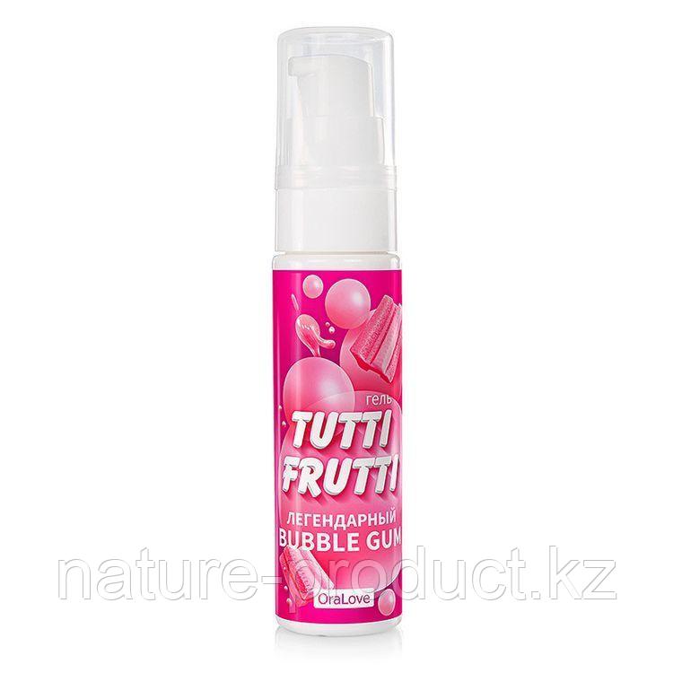 Съедобная гель-смазка Tutti-Frutti для орального секса со вкусом бабл гам, 30 мл