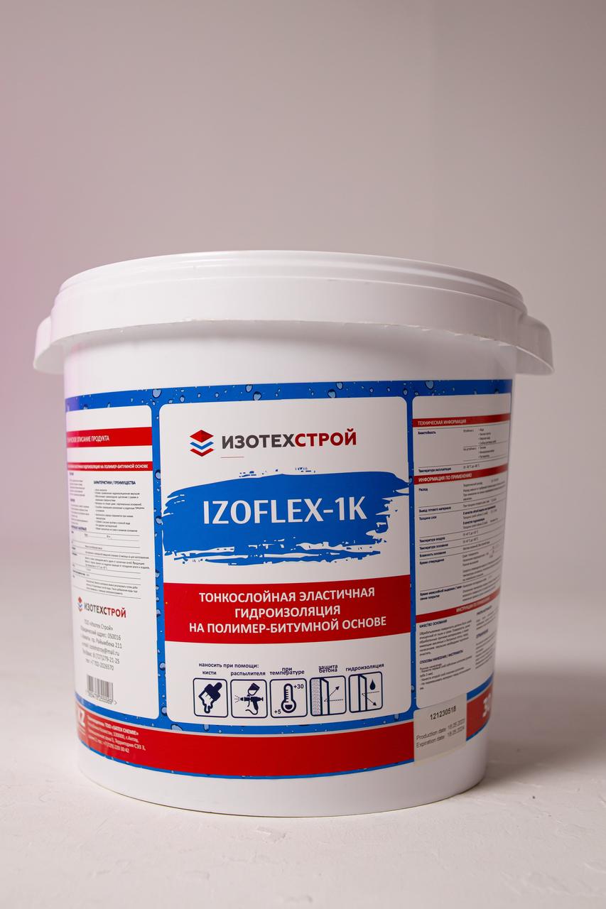 Izoflex – 1K Полимерно модифицированный однокомпонентный водоизоляционный материал на основе битума.