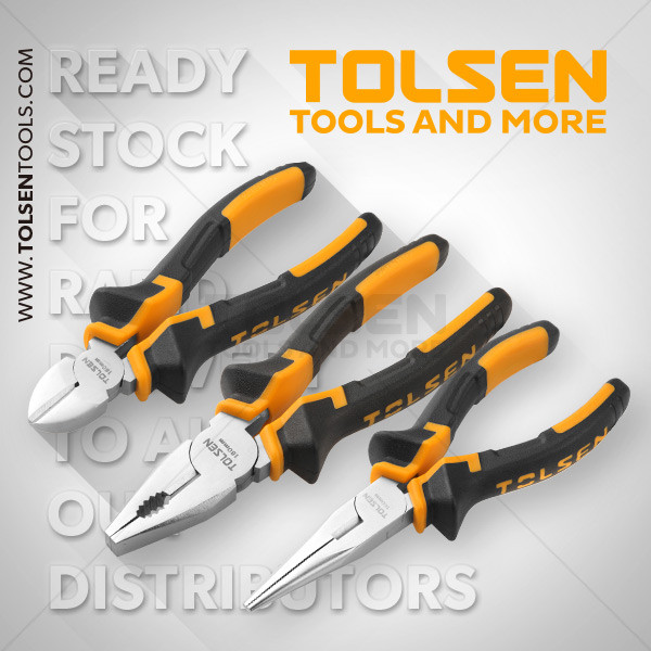 Набор инструментов губцевых 3 предмета, кованая сталь, Tolsen 10400 - фото 1 - id-p111053494