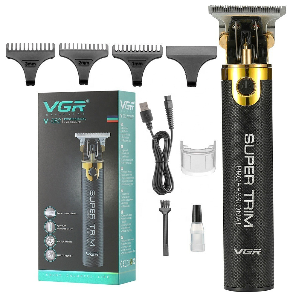 Профессиональный беспроводной триммер для стрижки волос, бороды и усов VGR V0082