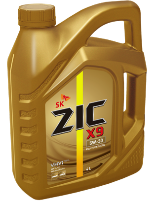 Моторное масло синтетическое ZIC X9 5W-30 4 л, фото 1