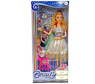 Помятая упаковка!!! 8013B Кукла с девочкой+ стул+ аксесс. 32*14см, фото 2