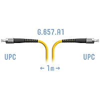 Патчкорд оптический FC/UPC SM G.657.A1 1 метр (SNR-PC-FC/UPC-A-1m)