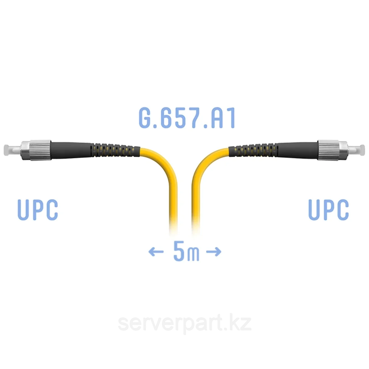 Патчкорд оптический FC/UPC SM G.657.A1 5 метров (SNR-PC-FC/UPC-A-5m)