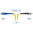 Патчкорд оптический FC/UPC-SC/UPC SM G.657.A1 5 метров (SNR-PC-FC/UPC-SC/UPC-A-5m)