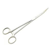 Зажим кровоостанавливающий зубчатый, изогнутый №3, 270мм