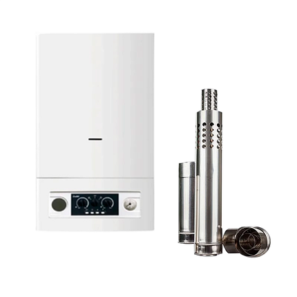 Настенный газовый котел Alanda ALD36KW + дымоход, фото 1