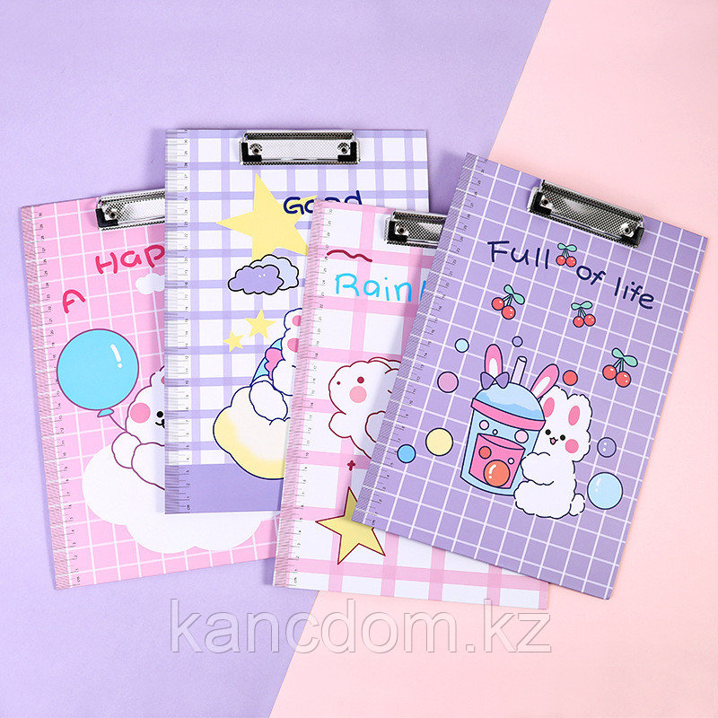 Планшет пластиковый А4 прозрачный Kawaii XY-10069