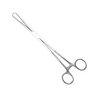 Щипцы маточные однозубые (пулевые), для оттягивания тела матки, 250мм