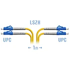 Патчкорд оптический LC/UPC SM Duplex 1 метр (SNR-PC-LC/UPC-DPX-1m)