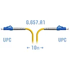 Патчкорд оптический LC/UPC SM G.657.A1 10 метров (SNR-PC-LC/UPC-A-10m)