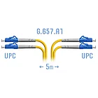 Патчкорд оптический LC/UPC SM G.657.A1 Duplex 5 метров (SNR-PC-LC/UPC-DPX-A-5m)