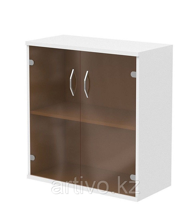 Шкаф офисный широкий со стеклянными дверцами, фото 1