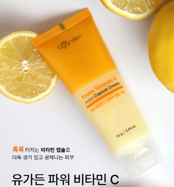 Ugarde Power Vitamin C Aqua Capsule Cream Крем с витамином С и аквакапсулой для сияния кожи, фото 1