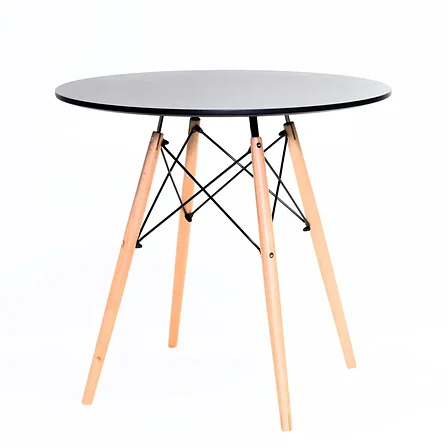 Стол обеденный Derstuhl D80 Eames круглый, черный, фото 2