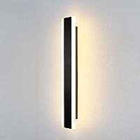 Светодиодный, уличный настенный светильник черный 150см