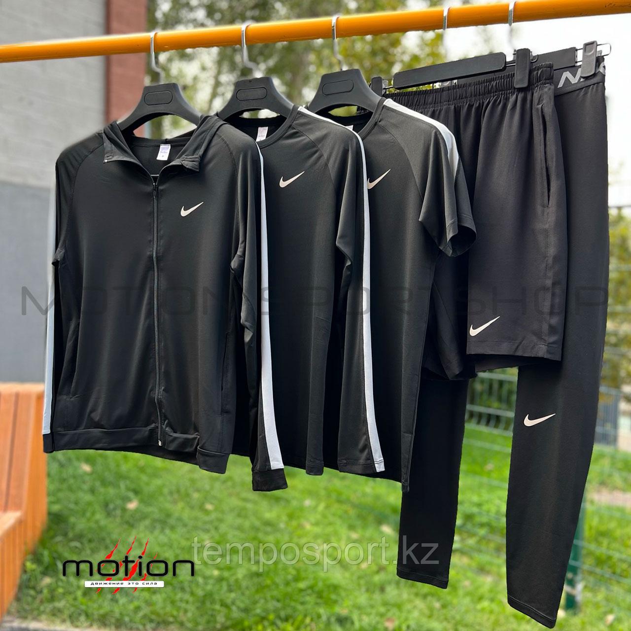 Рашгард комплект 5 в 1 Nike (М, L, XL, XXL), черный-серый - фото 2 - id-p111062762