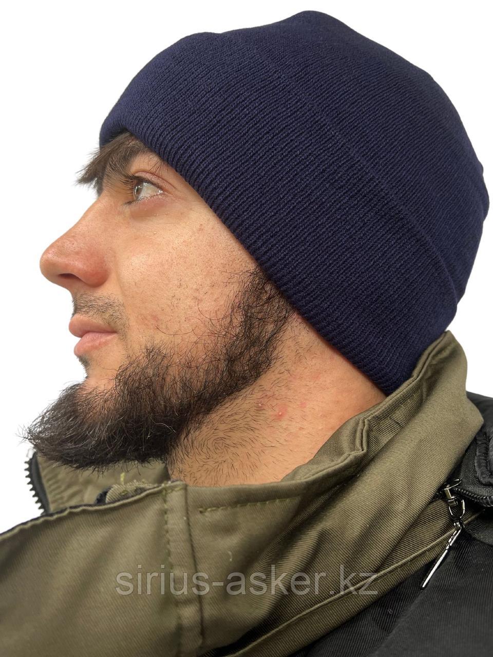 Мужская полушерстеная шапка, фото 1