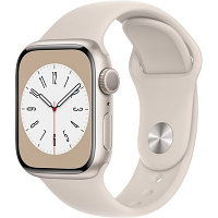 Apple Watch Series 8 41mm GPS Starlight Aluminum Case with Starlight Sport Band